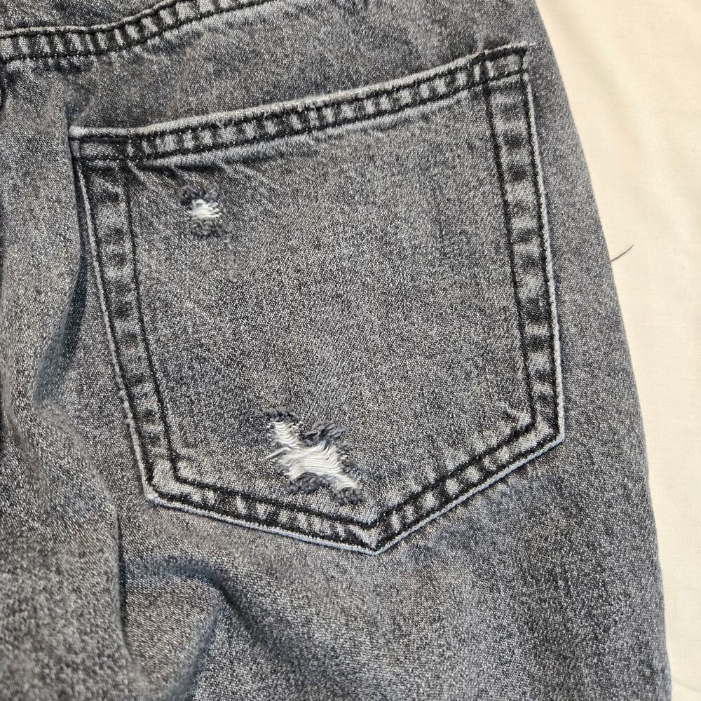 BDG Urban Outfitters Slim Straight Black Button-fly Jeans Distressed Sz 24 - Picture 9 of 10